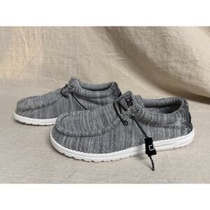 Hey Dude Wally Stretch Yin Yang Gray Slip On Shoes Men’s Size 9 Lightweight